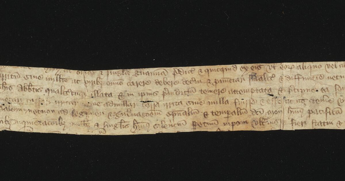 Statute Roll Western Medieval Manuscripts : Legal document and polyphonic carols ...