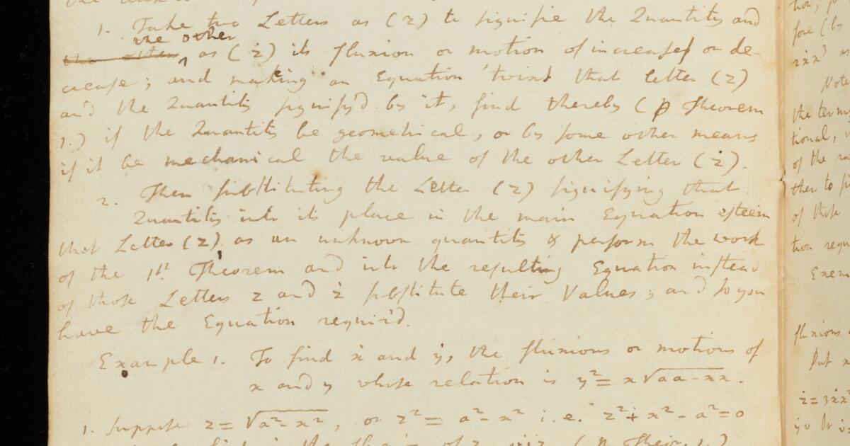 Newton Papers : Fluxions