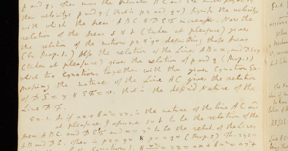 Newton Papers : Fluxions