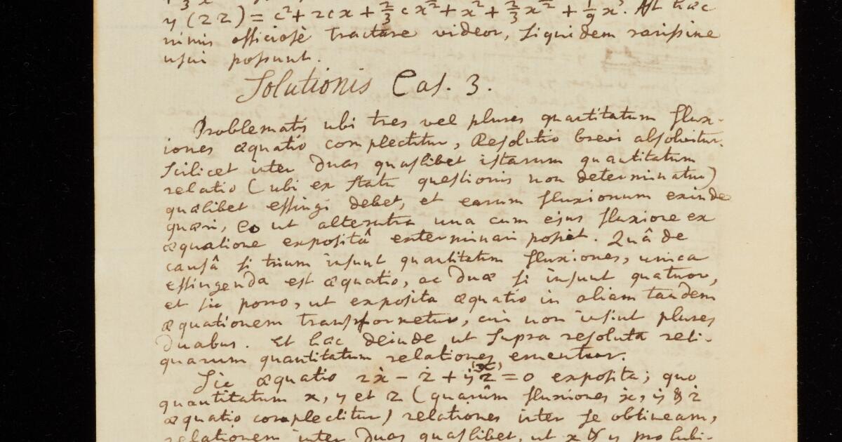 Newton Papers : Fluxions