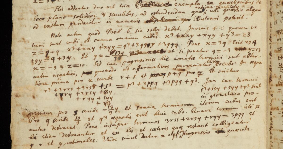 Newton Papers : Miscellaneous Mathematical Subjects