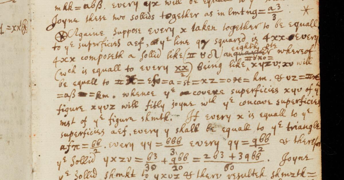 Newton Math Notebook Newton Papers : College Notebook