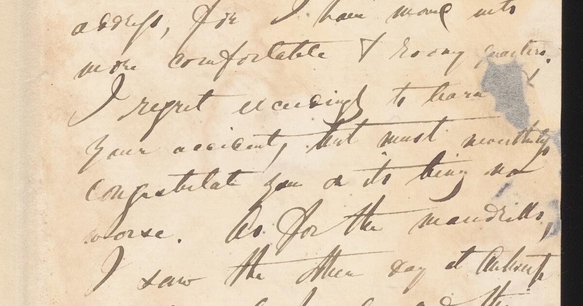 Darwin Manuscripts : Letters received: Babbington - Buxton