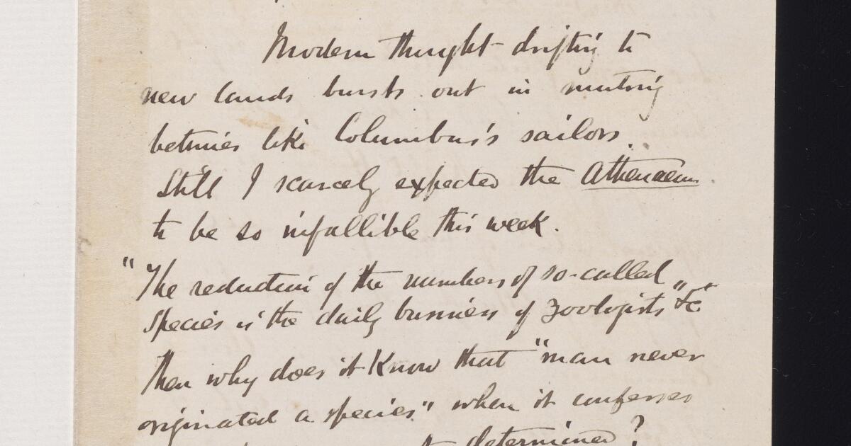 Darwin Manuscripts : Letters Received: Sabine - Storer