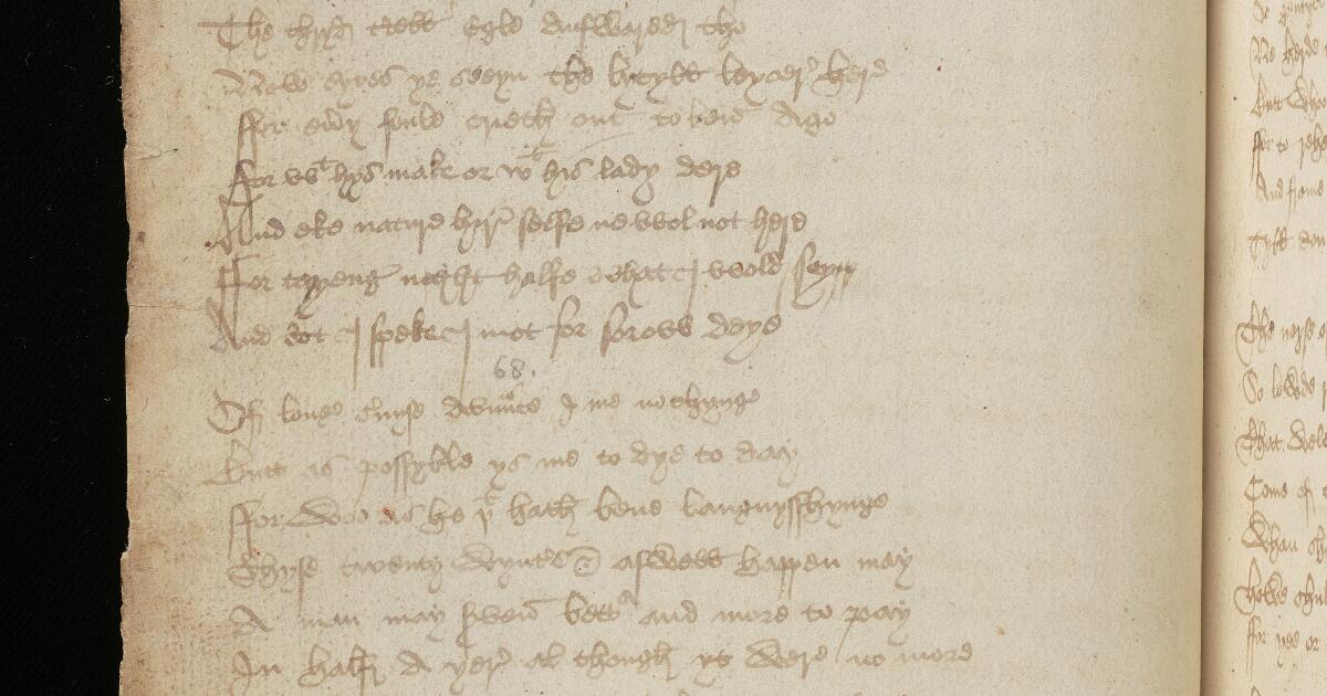 Western Medieval Manuscripts : Findern Manuscript