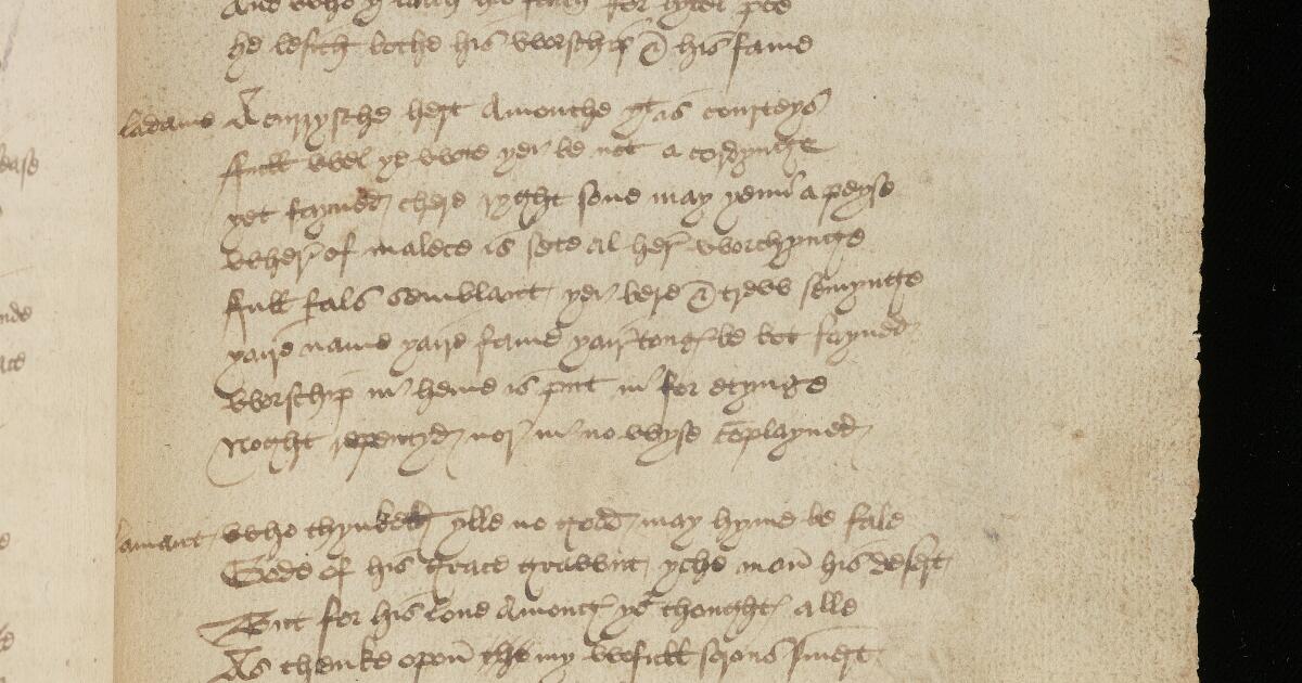 Western Medieval Manuscripts : Findern Manuscript