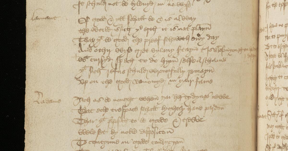 Western Medieval Manuscripts : Findern Manuscript
