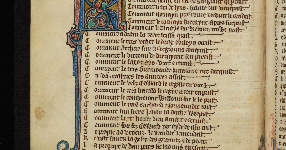 Western Medieval Manuscripts : Trilingual compendium of texts