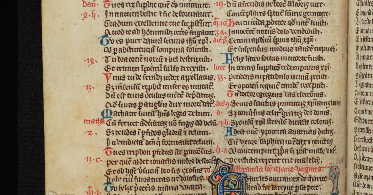 Western Medieval Manuscripts : Trilingual compendium of texts
