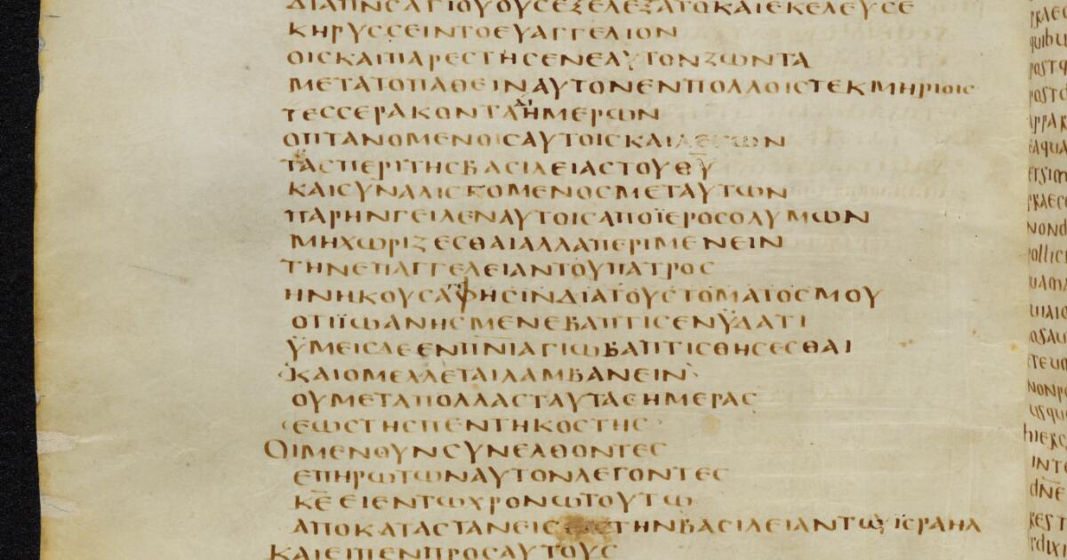 Western Medieval Manuscripts : Codex Bezae