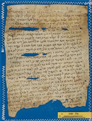 Genizah Fragment Or.1080 J22