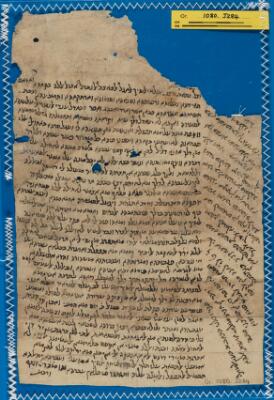 Genizah Fragment Or.1080 J284