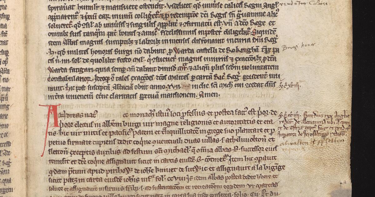 Western Medieval Manuscripts : Cartulary of Peterborough Abbey (The ...