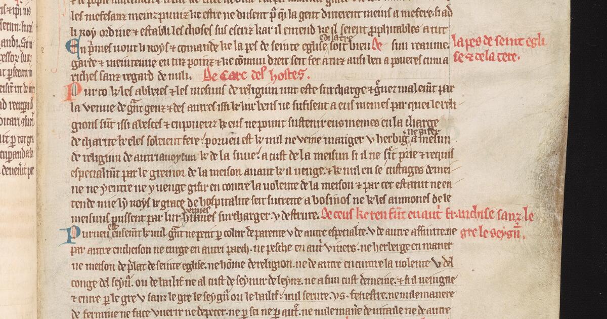 Western Medieval Manuscripts : Cartulary of Peterborough Abbey (The ...