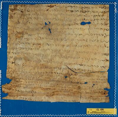Genizah Fragment T-S 12.159
