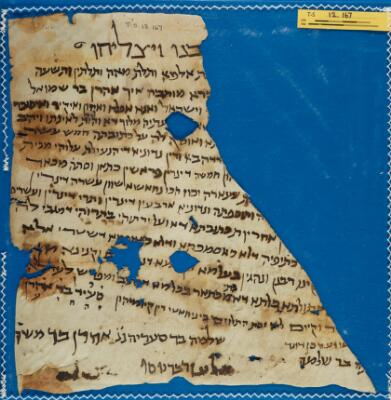 Genizah Fragment T-S 12.167