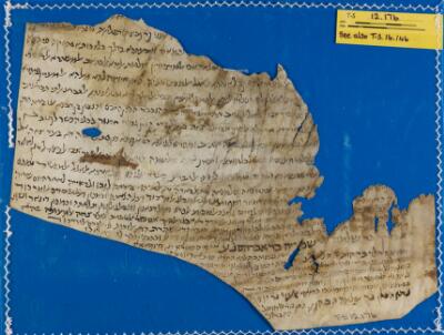 Genizah Fragment T-S 12.176