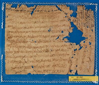 Genizah Fragment T-S 12.190