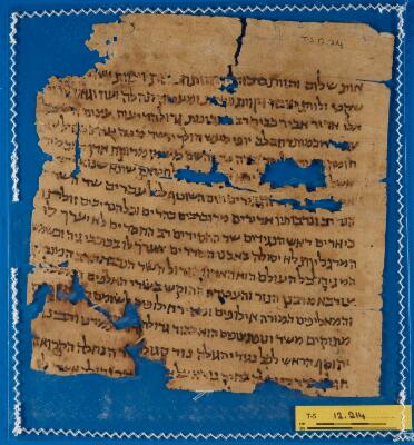 Genizah Fragment T-S 12.214