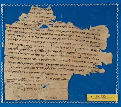 Genizah Fragment T-S 12.222
