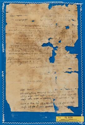 Genizah Fragment T-S 12.235