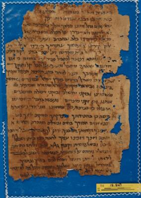 Genizah Fragment T-S 12.247