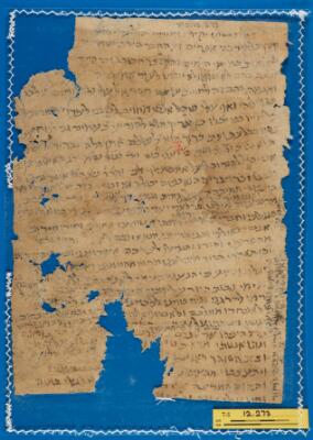 Genizah Fragment T-S 12.273