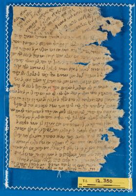 Genizah Fragment T-S 12.350