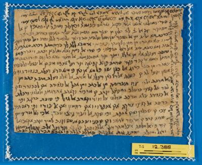 Genizah Fragment T-S 12.388
