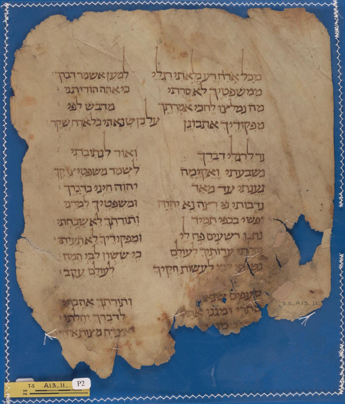 T-S A13.11, side 1