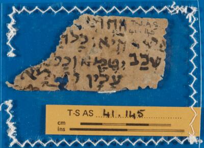 Bible; letter (?) 41.145