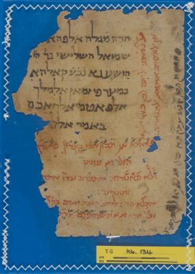 History: Egyptian Scroll T-S K6.134