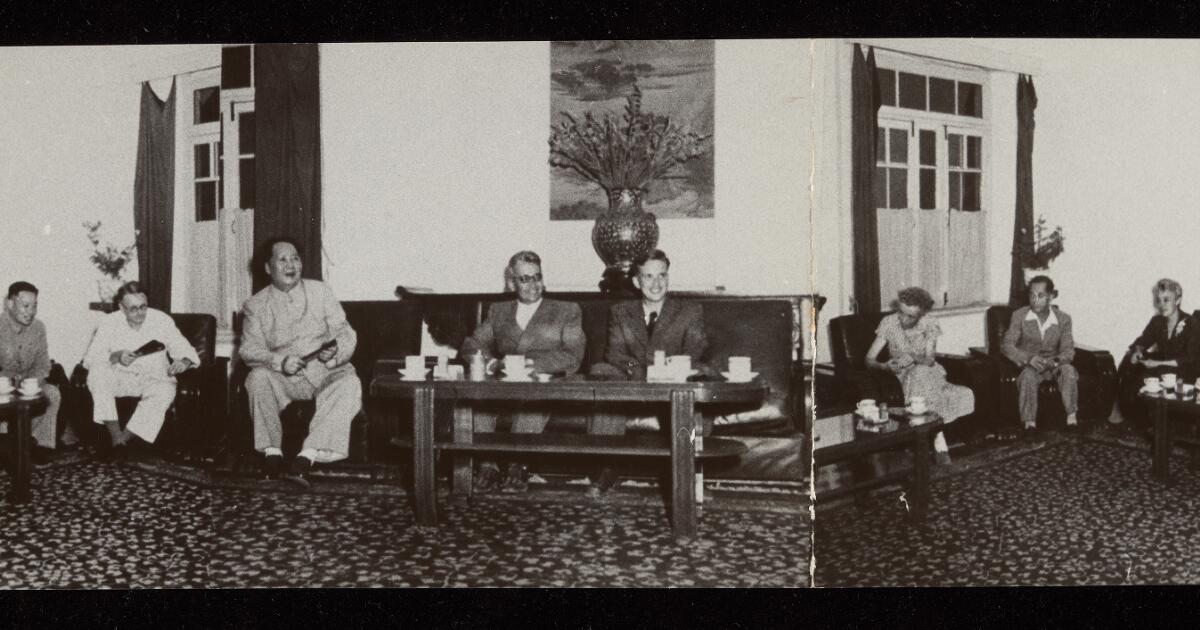 Joseph Needham : Members of the ISCBW being received by Chairman Mao ...