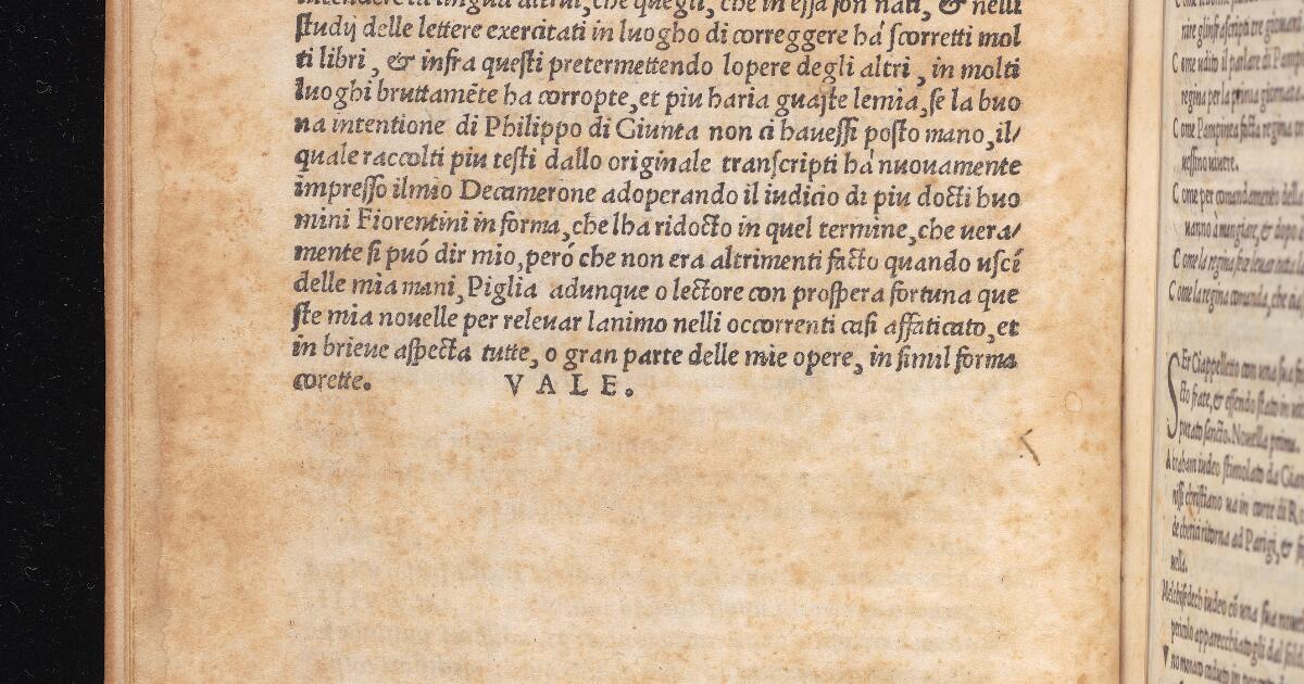 Treasures of the Library : Il Decamerone Di Messer Giovanni Bocchaccio ...